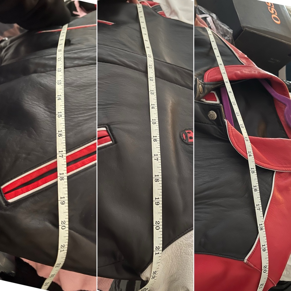 ❌SOLD❌ Vintage Chicago Bulls NBA Hamilton Reversible Leather Jacket 90s Bomber - Picture 9 of 12